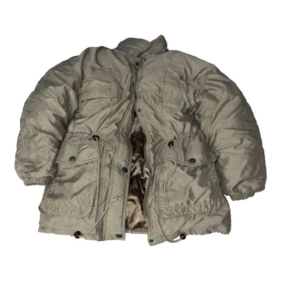 Other - Triple FAT Goose Down Filled Tan Khaki Warm Winter Coat Small READ DESCRIPTION